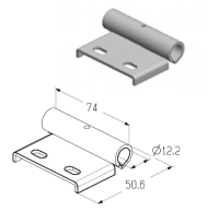 ALUTECH:402601200 - Кронштейн роликовый верхний  RBI-40.125 фотография